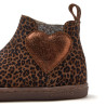 Botines Gioseppo barefoot Cokato de piel con estampado leopardo para niña