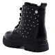 Botins Gioseppo negres amb tatxes i cordons de vellut per a nena - Querol online
