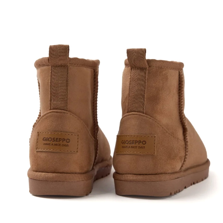 Botas Gioseppo australianas Esko color cuero con pelo para niña - Querol online