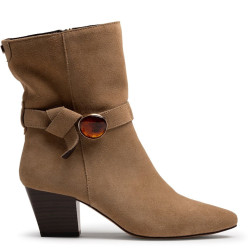 BOTINES DE MUJER MUSTANG ELODIE BEIGE 55998 63802 - Querol online