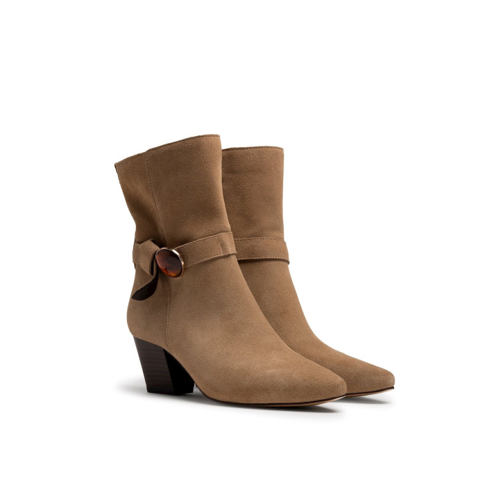 BOTINES DE MUJER MUSTANG ELODIE BEIGE 55998 63802 - Querol online