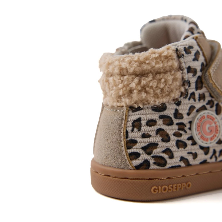Sabatilles altes Gioseppo barefoot botí miret animal print per a nena - Querol online