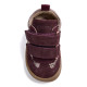 Sabatilles Gioseppo barefoot de pell bordeus amb animal print per a nadó - Querol online