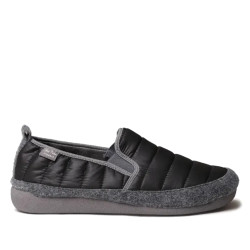 Zapatillas casa TONI PONS negras de tejido acolchado con suela antideslizante - Querol online