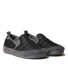 Zapatillas casa TONI PONS negras de tejido acolchado con suela antideslizante