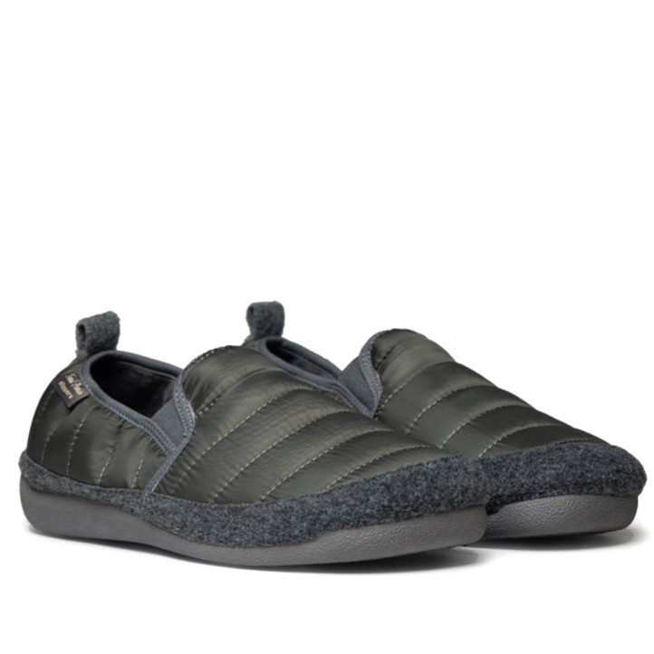 Zapatillas casa TONI PONS verde forest de tejido acolchado con suela antideslizante - Querol online
