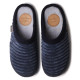 Zapatillas casa TONI PONS azules marino destalonadas de pelo sintético y fieltro - Querol online