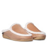 Zapatillas casa TONI PONS destalonadas camel con forro de pelo