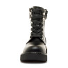 Botines Mustang militares Martin negros para niña con plataforma y cremalleras