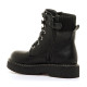 Botines Mustang militares Martin negros para niña con plataforma y cremalleras - Querol online