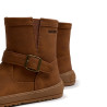 Botines Mustang barefoot Free Alaska marrones para niña con hebilla y cremallera