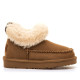 Botins Mustang Sky marrons per a nena amb pèl i acabat repel·lent a l'aigua - Querol online