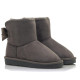 Botins Mustang australianes Sky grisos per a nena amb pèl interior i llaç posterior - Querol online