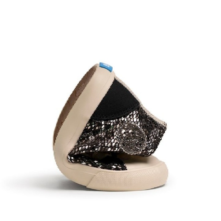 Sabatilles altes Mustang barefoot Free Emi negres per a nena amb animal print metal·litzat - Querol online