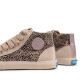 Sabatilles altes Mustang barefoot Free beix per a nena amb animal print - Querol online