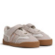 Zapatillas Mustang barefoot Free blancas y beige para niña con velcro - Querol online
