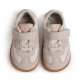 Zapatillas Mustang barefoot Free blancas y beige para niña con velcro - Querol online