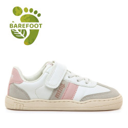 Sabatilles Mustang barefoot Free blanques i roses per a nena amb velcro - Querol online