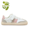 Sabatilles Mustang barefoot Free blanques i roses per a nena amb velcro