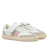 Zapatillas Mustang barefoot Free blancas y rosas para niña con velcro