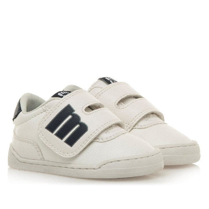 Zapatillas Mustang barefoot Free Baby blancas para niño con velcro - Querol online