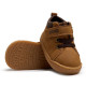 Zapatos Mustang barefoot de niño marrones con velcro y cordones elásticos - Querol online