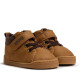 Zapatos Mustang barefoot de niño marrones con velcro y cordones elásticos - Querol online