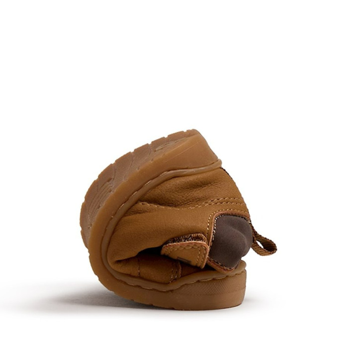 Sabates Mustang barefoot de nen marrons amb velcro i cordons elàstics - Querol online