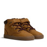 Botins Mustang barefoot Free de nen marrons amb velcro i cordons elàstics