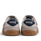 Sabatilles Mustang barefoot Free de nen blanques i beix amb detalls blau marí - Querol online