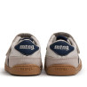 Sabatilles Mustang barefoot Free de nen blanques i beix amb detalls blau marí