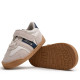 Zapatillas Mustang barefoot Free de niño blancas y beige con detalles azul marino - Querol online
