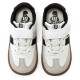 Zapatillas Mustang barefoot Free de niño blancas con detalles negros y suela marrón - Querol online