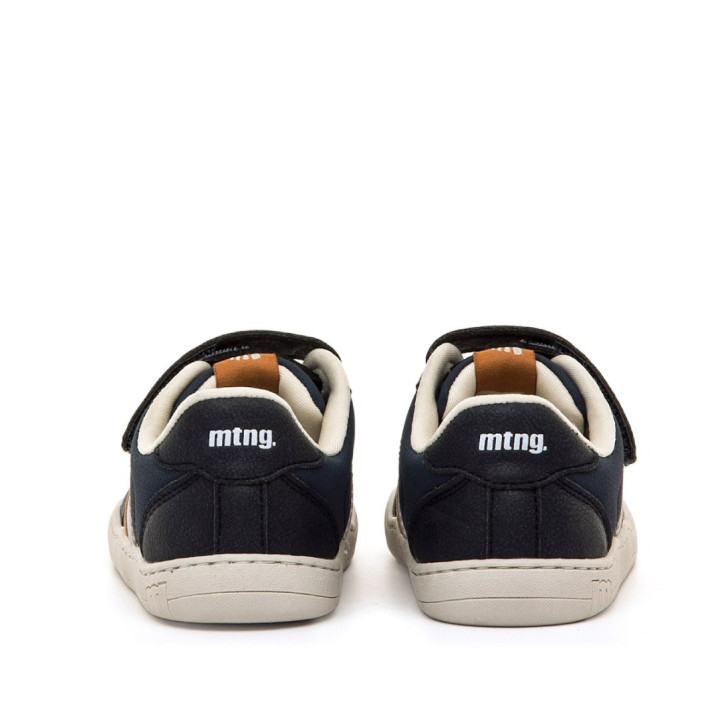 Zapatillas Mustang barefoot Free de niño azul marino con detalles camel - Querol online
