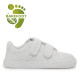 Zapatillas Mustang barefoot Free de niño blancas con doble velcro - Querol online
