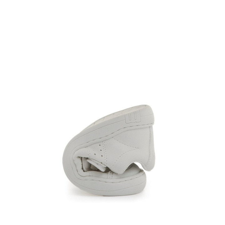 Zapatillas Mustang barefoot Free de niño blancas con doble velcro - Querol online