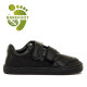 Sabatilles Mustang barefoot Free de nen negres amb doble velcro - Querol online