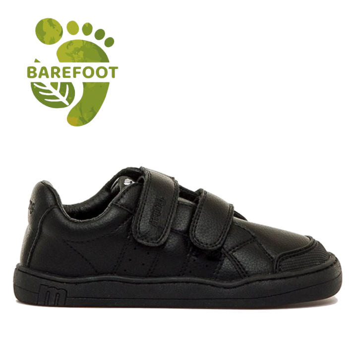 Sabatilles Mustang barefoot Free de nen negres amb doble velcro - Querol online