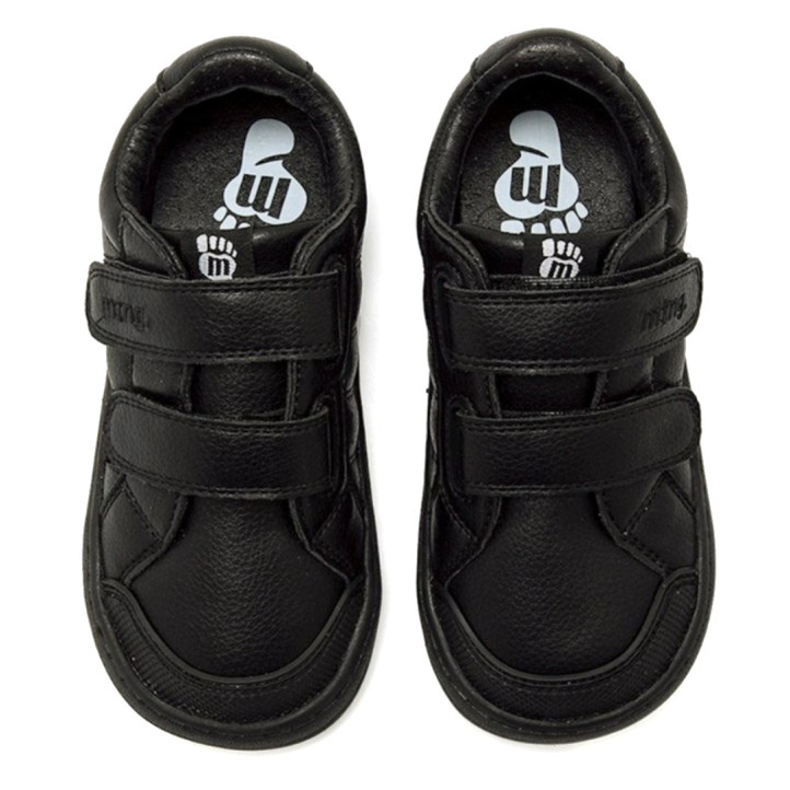 Sabatilles Mustang barefoot Free de nen negres amb doble velcro - Querol online