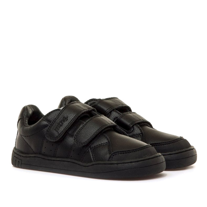 Sabatilles Mustang barefoot Free de nen negres amb doble velcro - Querol online