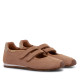 Zapatillas Mustang mercedita de mujer beige de ante con doble velcro - Querol online