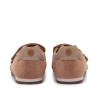 Zapatillas Mustang mercedita de mujer beige de ante con doble velcro