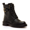 Botins Mustang de dona negres estil militar amb sivella