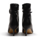 Botines tacón Mustang Gala de mujer negros con tacón y puntera afilada - Querol online