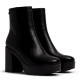 Botines tacón Mustang New 67 de mujer negros con tacón alto y plataforma - Querol online