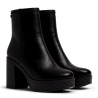Botines tacón Mustang New 67 de mujer negros con tacón alto y plataforma