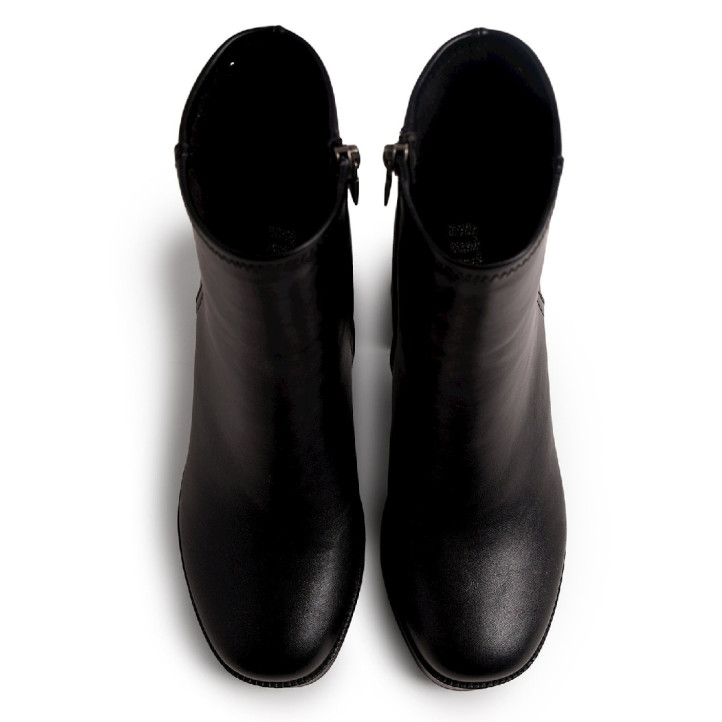 Botines tacón Mustang New 67 de mujer negros con tacón alto y plataforma - Querol online