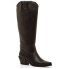 Botas Mustang Texas de mujer negras estilo cowboy con tacón bajo