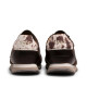 Sabatilles Mustang Marei de dona marrons amb detalls metal·litzats i animal print - Querol online
