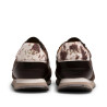 Zapatillas Mustang Marei de mujer marrones con detalles metalizados y animal print